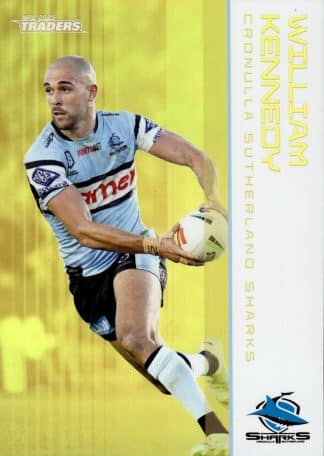2025 NRL Traders Gold Parallel - GS032 William Kennedy Cronulla Sharks