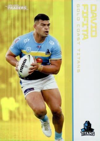 2025 NRL Traders Gold Parallel - GS050 David Fifita Gold Coast Titans