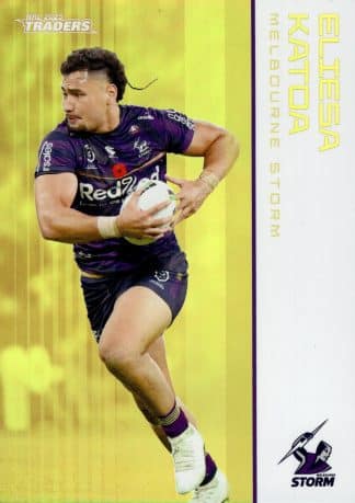 2025 NRL Traders Gold Parallel - GS068 Eliesa Katoa Melbourne Storm