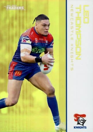 2025 NRL Traders Gold Parallel - GS081 Leo Thompson Newcastle Knights