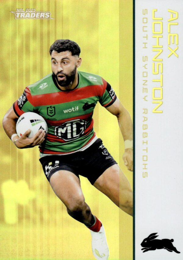 2025 NRL Traders Gold Parallel - GS111 Alex Johnston South Sydney Rabbitohs