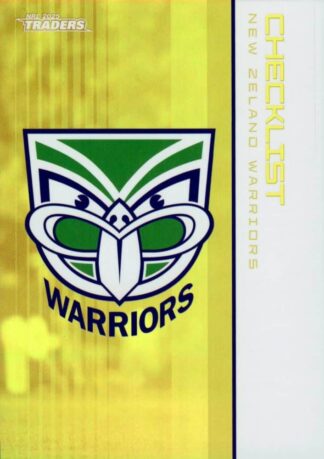 2025 NRL Traders Gold Parallel - GS136 Checklist Warriors