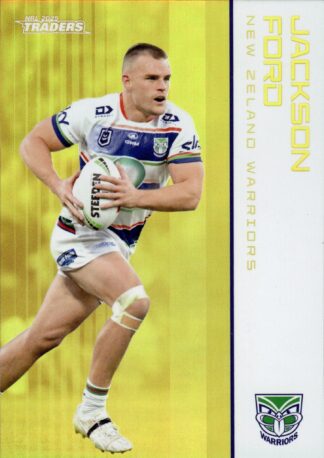 2025 NRL Traders Gold Parallel - GS139 Jackson Ford Warriors