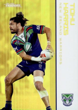 2025 NRL Traders Gold Parallel - GS140 Tohu Harris Warriors