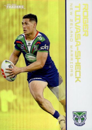 2025 NRL Traders Gold Parallel - GS143 Roger Tuivasa-Sheck Warriors