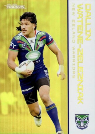 2025 NRL Traders Gold Parallel - GS144 Dallin Watene-Zelezniak Warriors