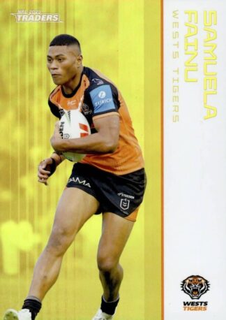 2025 NRL Traders Gold Parallel - GS148 Samuela Fainu Warriors