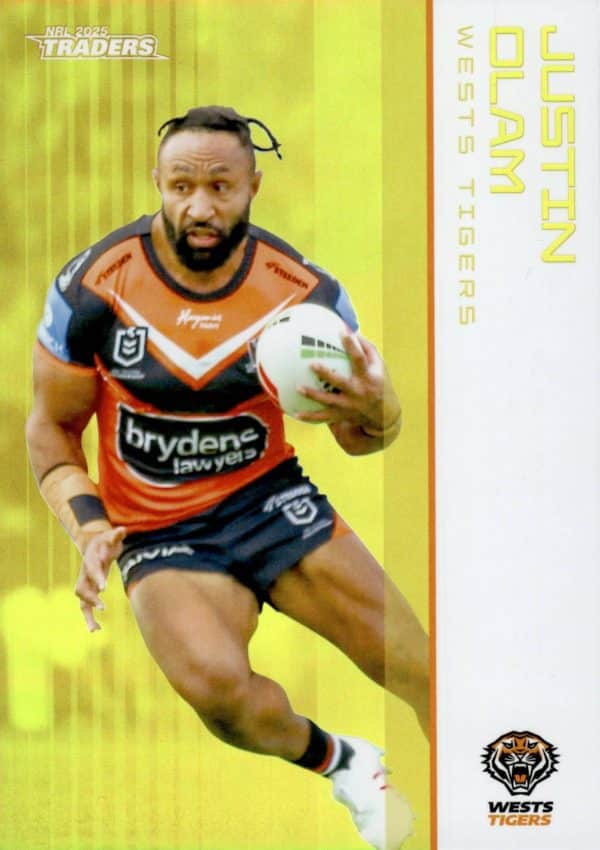 2025 NRL Traders Gold Parallel - GS151 Justin Olam Wests Tigers