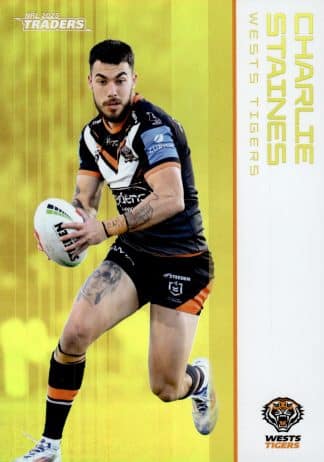 2025 NRL Traders Gold Parallel - GS153 Charlie Staines Wests Tigers