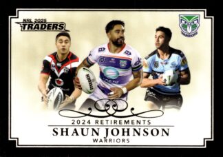 2025 NRL Traders Retirements - R07 Shaun Johnson Warriors