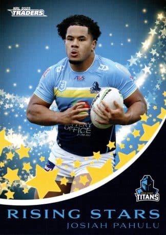2025 NRL Traders Rising Star - RS17 Josiah Pahulu Gold Coast Titans