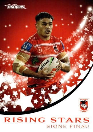 2025 NRL Traders Rising Star - RS41 Sione Finau St George Dragons