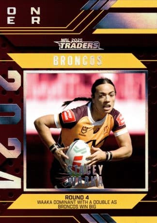 2025 NRL Traders Season To Remember - SR03 Stacey Waaka Brisbane Broncos