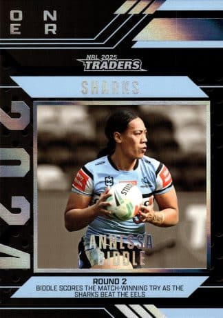 2025 NRL Traders Season To Remember - SR12 Annessa Biddle Cronulla Sharks