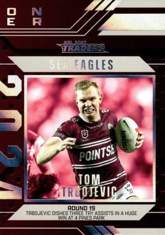 2025 NRL Traders Season To Remember - SR21 Tom Trbojevic  Manly Sea Eagles