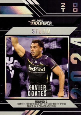 2025 NRL Traders Season To Remember - SR22 Xavier Coates Melbourne Storm