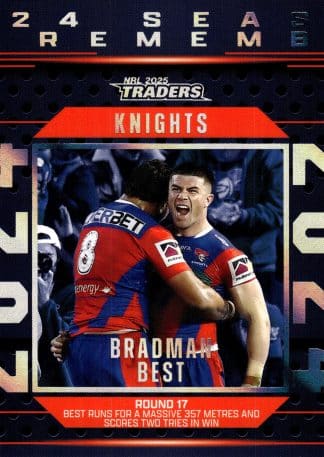 2025 NRL Traders Season To Remember - SR26 Bradman Best Newcastle Knights