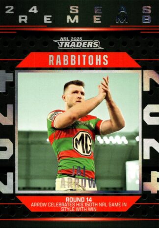 2025 NRL Traders Season To Remember - SR38 Jai Arrow South Sydney Rabbitohs
