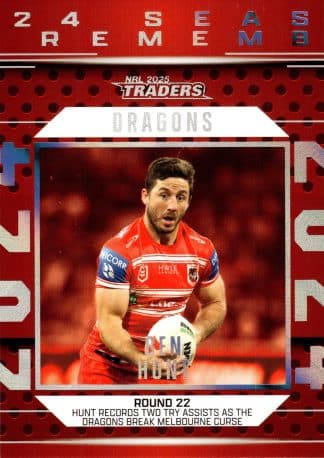 2025 NRL Traders Season To Remember - SR41 Ben Hunt St George Dragons