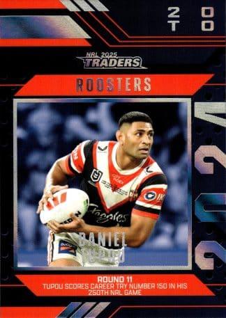 2025 NRL Traders Season To Remember - SR43 Daniel Tupou Sydney Roosters