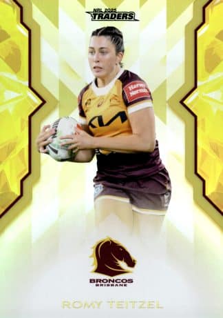 2025 NRL Traders NRLW Women Gold - WG06 Romy Teitzel Brisbane Broncos