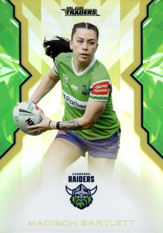 2025 NRL Traders NRLW Women Gold - WG09 Madison Bartlett Canberra Raiders