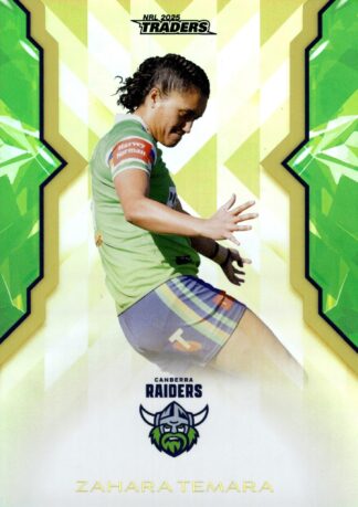2025 NRL Traders NRLW Women Gold - WG14 Zahara Temara Canberra Raiders