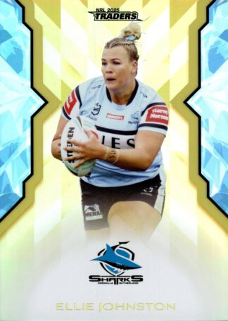 2025 NRL Traders NRLW Women Gold - WG18 Ellie Johnston Cronulla Sharks