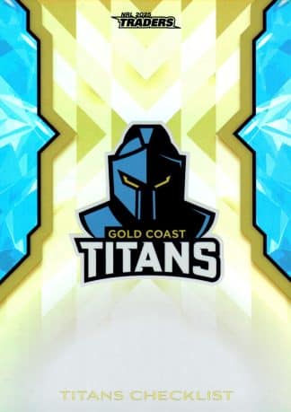 2025 NRL Traders NRLW Women Gold - WG22 Checklist Gold Coast Titans