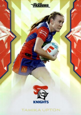 2025 NRL Traders NRLW Women Gold - WG35 Tamika Upton Newcastle Knights
