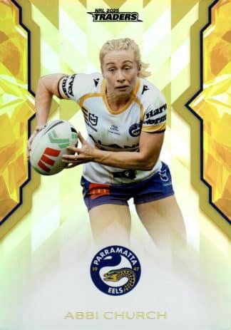 2025 NRL Traders NRLW Women Gold - WG46 Abbi Church Parramatta Eels
