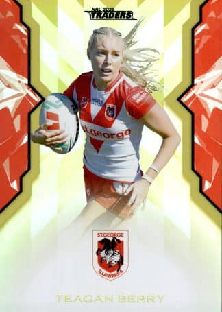 2025 NRL Traders NRLW Women Gold - WG51 Teagan Berry St George Dragons
