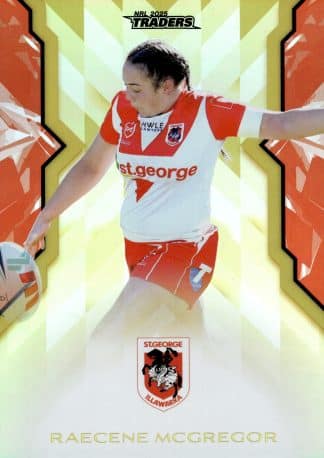 2025 NRL Traders NRLW Women Gold - WG55 Raecene McGregor St George Dragons