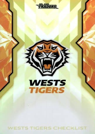 2025 NRL Traders NRLW Women Gold - WG64 Checklist Wests Tigers