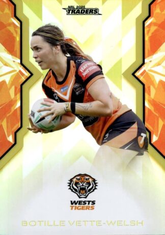 2025 NRL Traders NRLW Women Gold - WG70 Botille Vette-Welsh Wests Tigers