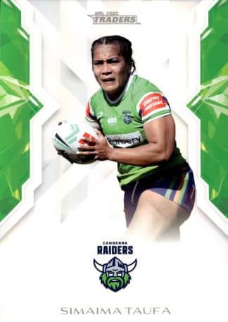 2025 NRL Traders NRLW Women - W13 Simaima Taufa Canberra Raiders