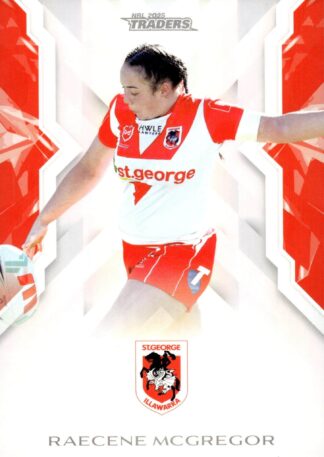 2025 NRL Traders NRLW Women - W55 Raecene McGregor St George Dragons