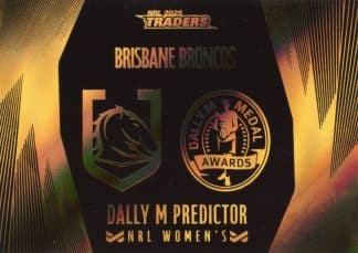 2025 NRL Traders NRLW Dally M Predictor - DMP18 Brisbane Broncos