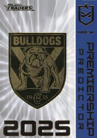 2025 NRL Traders NRLW Premiership Predictor - PP20 Canterbury Bulldogs