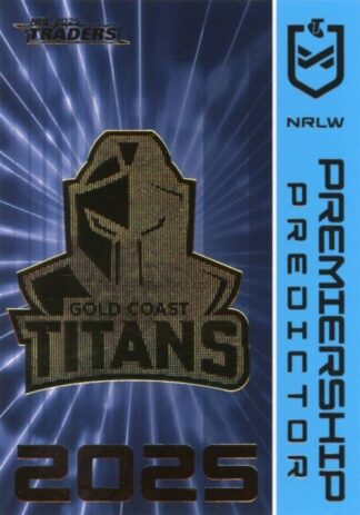 2025 NRL Traders NRLW Premiership Predictor - PP22 Gold Coast Titans