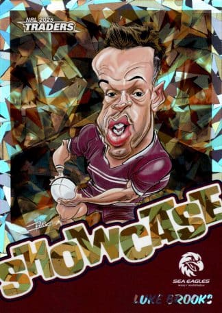 2025 NRL Traders Bronze Showcase Caricatures - SB08 Luke Brooks Manly Sea Eagles