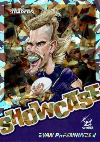 2025 NRL Traders Bronze Showcase Caricatures - SB09 Ryan Papenhuyzen Melbourne Storm