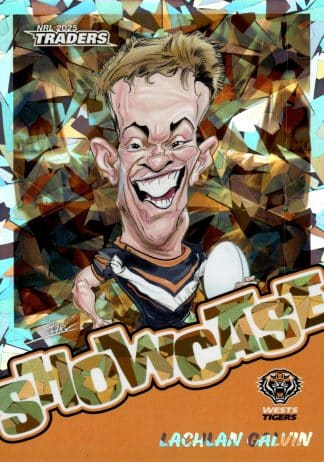 2025 NRL Traders Bronze Showcase Caricatures - SB18 Lachlan Galvin Wests Tigers