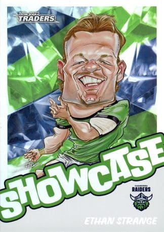 2025 NRL Traders Showcase Caricatures - S03 Ethan Strange Canberra Raiders