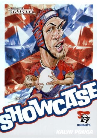 2025 NRL Traders Showcase Caricatures - S10 Kalyn Ponga Newcastle Knights