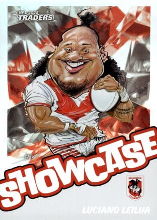 2025 NRL Traders Showcase Caricatures - S15 Luciano Leilua St George Dragons
