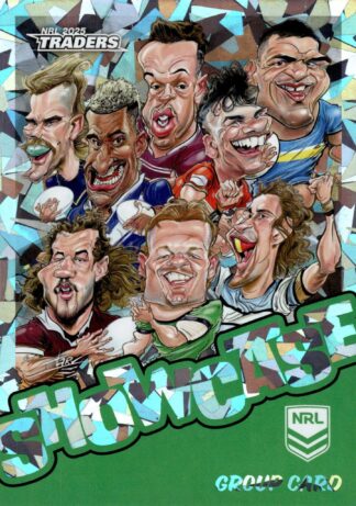 2025 NRL Traders Silver Showcase Caricatures - SS01 Group Card