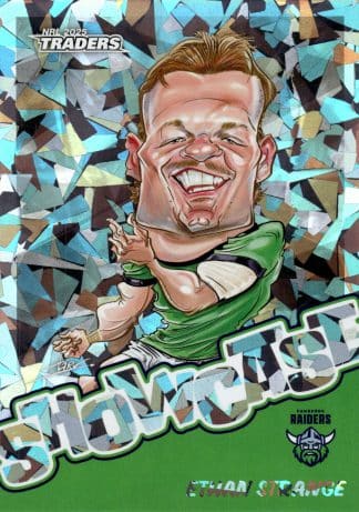 2025 NRL Traders Silver Showcase Caricatures - SS03 Ethan Strange Canberra Raiders