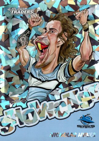 2025 NRL Traders Silver Showcase Caricatures - SS05 Nicholas Hynes Cronulla Sharks