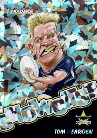 2025 NRL Traders Silver Showcase Caricatures - SS11 Tom Dearden North QLD Cowboys